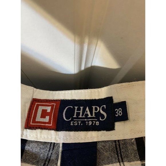 CHAPS Men's Sz 38‎ Casual Shorts MultiColor Plaid - Picture 2 of 8